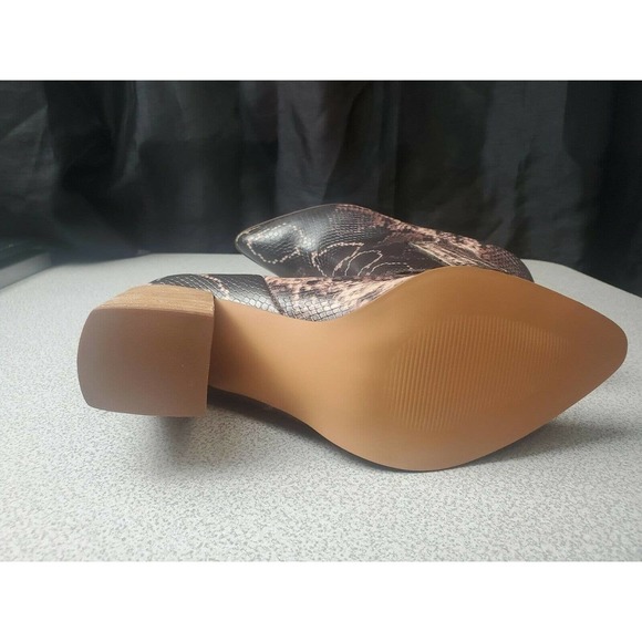 Steve Maden ankle boots brown Snake print sz 9 - Picture 5 of 7